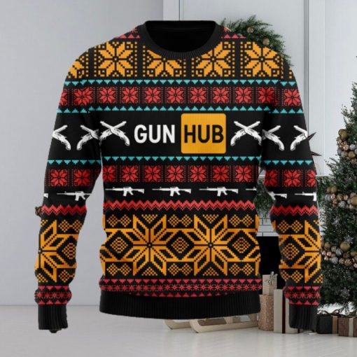 Guns Hub Men Ugly Christmas Sweater Unisex 3D Sweater Christmas Gift