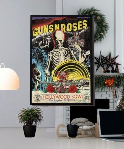 Guns N Roses Hollywood Bowl Los Angeles California Day 2 Nov 2nd 2023 Home Decor Poster Canvas