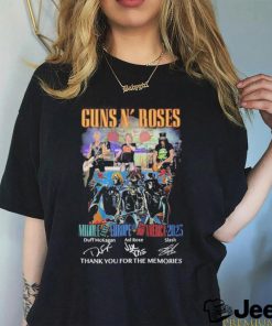 Guns n’ roses America 2023 thank you for the memories shirt