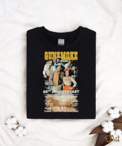 Gunsmoke 68th Anniversary 1955 2023 Thank You for the memories signatures shirt