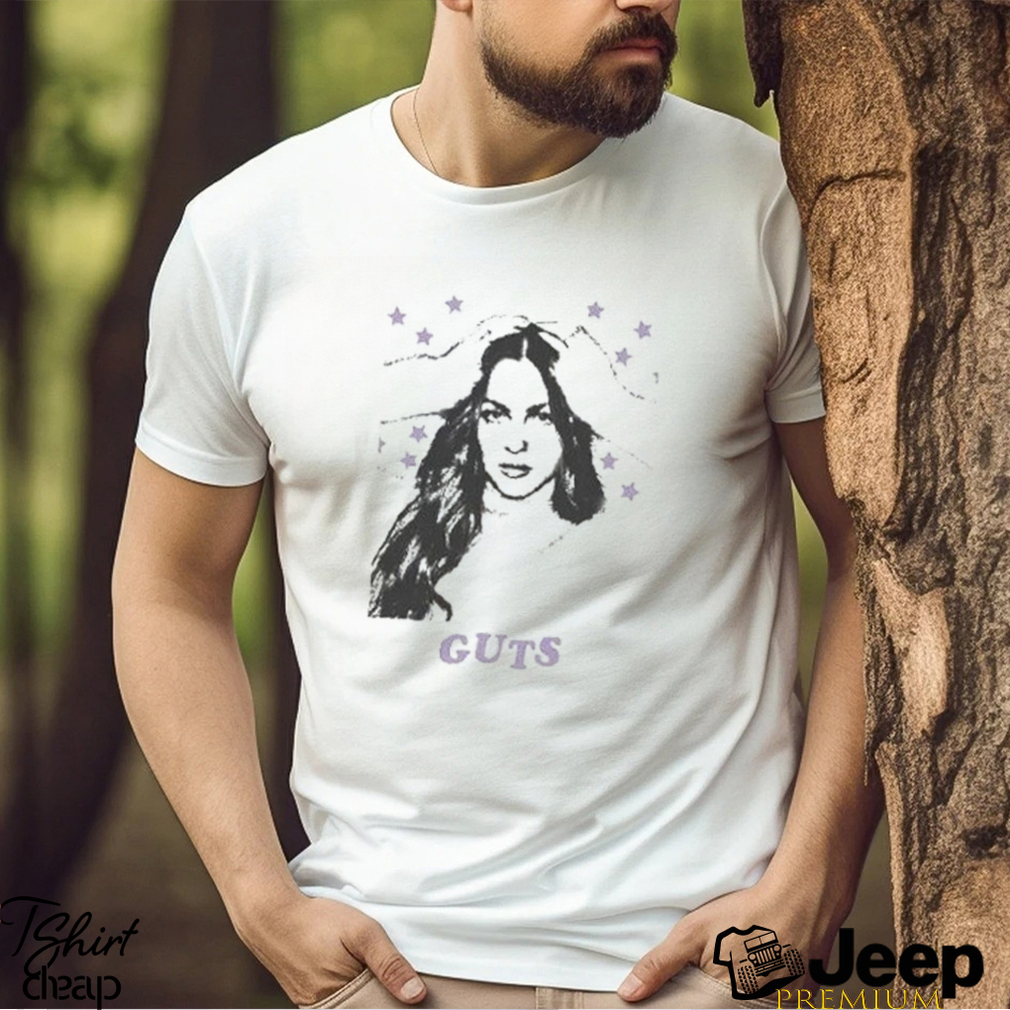 Olivia Rodrigo Guts Album Cover Boyfriend Fit Girls T-Shirt