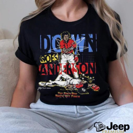 Gv Art And Design Down Goes Anderson Limited Edition Tee shirt