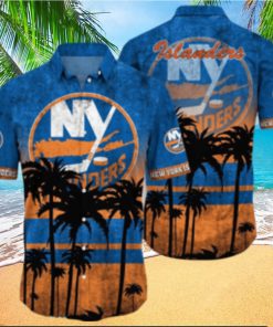 New York Islanders NHL Logo Coconut Tropical Hawaiian Shirt Beach Gift For Fans