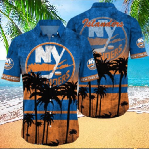 New York Islanders NHL Logo Coconut Tropical Hawaiian Shirt Beach Gift For Fans