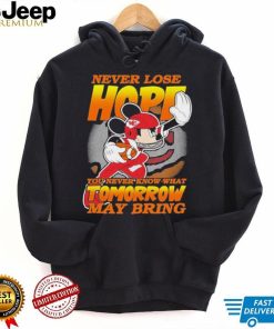 Kansas City Chiefs NFL Football Mickey Disney Never Lose Hope Shirt