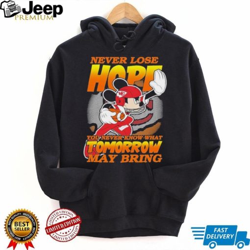 Kansas City Chiefs NFL Football Mickey Disney Never Lose Hope Shirt