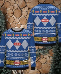 H E B Blue Merry Ugly Christmas Sweater Gift For Men Women
