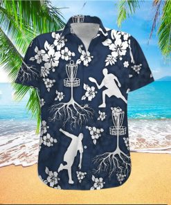 HAWAIIAN ALOHA SHIRTS DISC GOLF TREE HIBISCUS