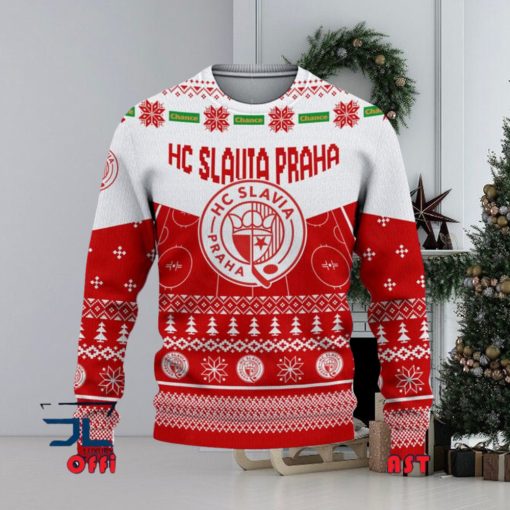 HC Slavia Praha Tipsport extraliga a Chance Liga Ugly Christmas Sweater