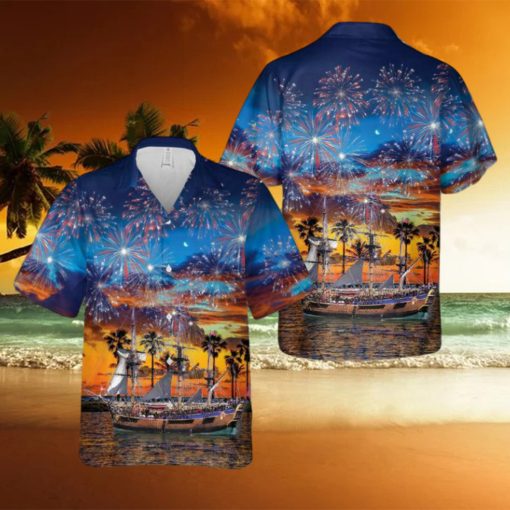 HMS Endeavour replica New Year Hawaiian Shirt