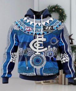 HOT Personalized AFL Carlton Football Club Special Indigenous Design Hoodie Sweatshirt 3D