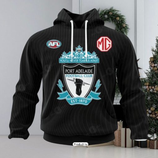 HOT Personalized AFL Port Adelaide Football Club Special Mix Design Hoodie Sweatshirt 3D