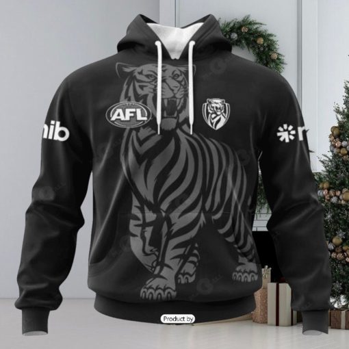 HOT Personalized AFL Richmond Tigers Special Monochrome Design Hoodie Sweatshirt 3D