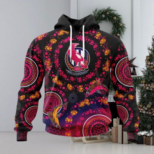 HOT Personalized AFL Richmond Tigers Special Pink Breast Cancer Design Hoodie Sweatshirt