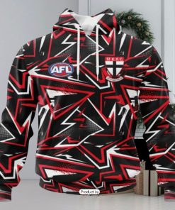 HOT Personalized AFL St Kilda Football Club Special Abstract Design Hoodie Sweatshirt 3D