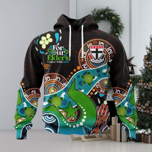 HOT Personalized AFL St Kilda Football Club Special Design For NAIDOC Week For Our Elders Hoodie Sweatshirt 3D