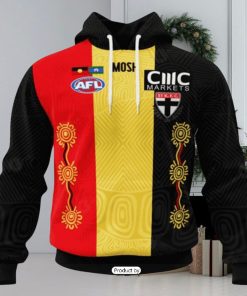 HOT Personalized AFL St Kilda Football Club Special Indigenous Design Hoodie Sweatshirt 3D