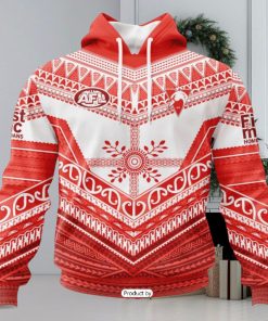 HOT Personalized AFL Sydney Swans Special Pasifika Design Hoodie Sweatshirt 3D