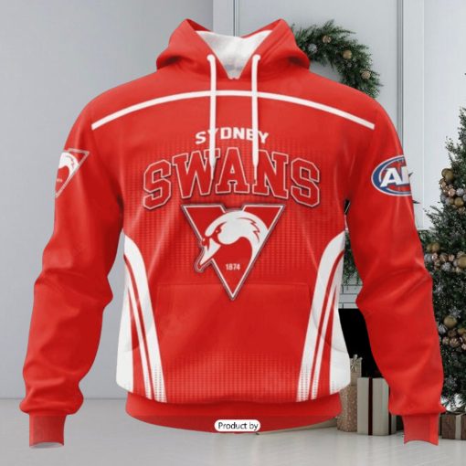 HOT Personalized AFL Sydney Swans Special Sideline Design Hoodie Sweatshirt 3D