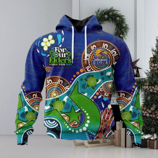 HOT Personalized AFL West Coast Eagles Special Design For NAIDOC Week For Our Elders Hoodie Sweatshirt 3D