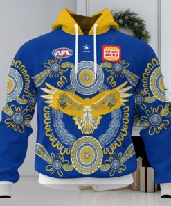 HOT Personalized AFL West Coast Eagles Special Indigenous Design Hoodie Sweatshirt 3D