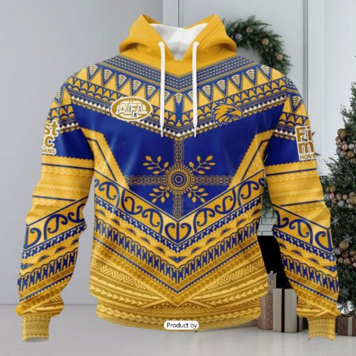 HOT Personalized AFL West Coast Eagles Special Pasifika Design Hoodie Sweatshirt 3D