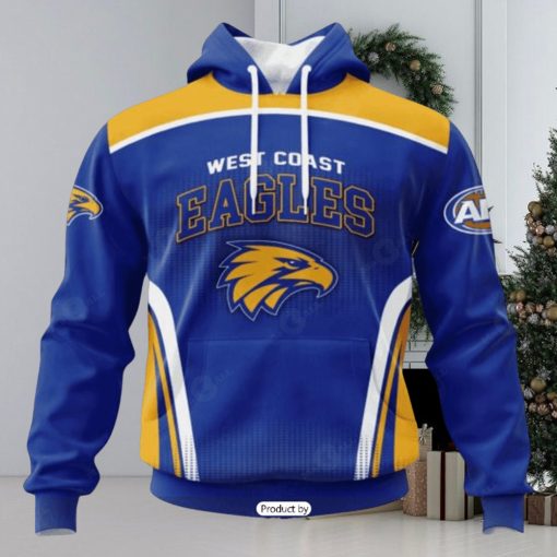 HOT Personalized AFL West Coast Eagles Special Sideline Design Hoodie Sweatshirt 3D