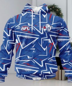 HOT Personalized AFL Western Bulldogs Special Abstract Design Hoodie Sweatshirt 3D