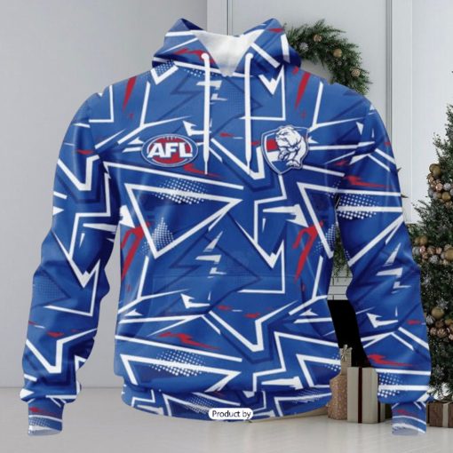 HOT Personalized AFL Western Bulldogs Special Abstract Design Hoodie Sweatshirt 3D