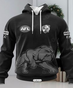 HOT Personalized AFL Western Bulldogs Special Monochrome Design Hoodie Sweatshirt 3D