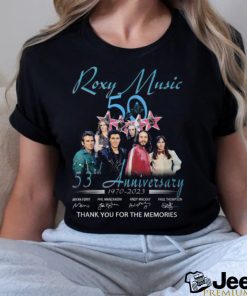 HOT Roxy Music 53rd Anniversary 1970 2023 Thank You For The Memories Unisex T Shirt