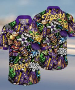 HOT TREND LSU TIGERS NCAA1 Flower Hawaiian Shirt