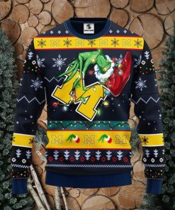 Michigan Wolverines Grinch Christmas Ugly Sweater