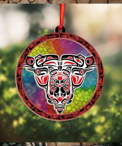 Haida Art Symbolism Suncatcher Ornament Northwest Coast Unique Christmas Ornaments