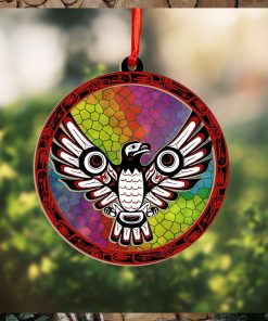 Haida Eagle Art Northwest Coast Suncatcher Ornament Christmas Tree Ornaments