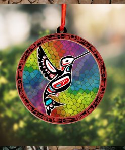 Haida Hummingbird Northwest Coast Suncatcher Ornament Native Art Christmas Ornaments 2023