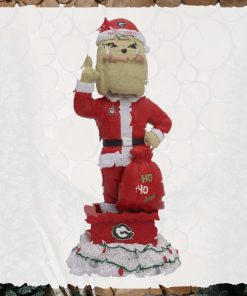 Hairy Dawg Georgia Bulldogs Santa Mascot Bobblehead Ornament