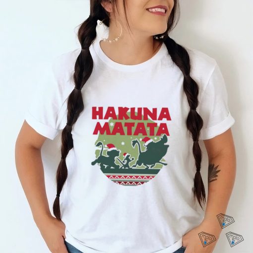 Hakuna Matata Simba Timon Pumbaa Christmas shirt