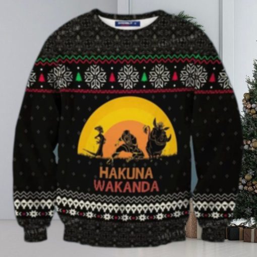 Hakuna Wakanda Marvel Ugly Sweater