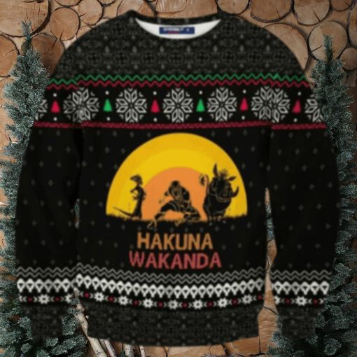 Hakuna Wkanda Ugly Christmas Sweater