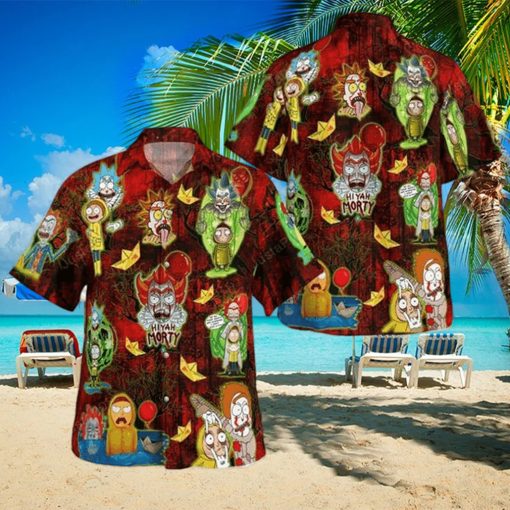 Halloween Aloha Rick And Morty Hawaiian Shirt Holiday Gift For Family