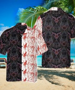 Halloween Blood Gothic Hawaiian Shirt Horror Button Up Shirt Halloween Gifts For Adults