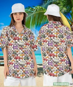 Halloween Cars Characters Hawaiian Shirt Cars Trick or Treat Hawaii Shirt Disneyland Halloween Aloha Shirt