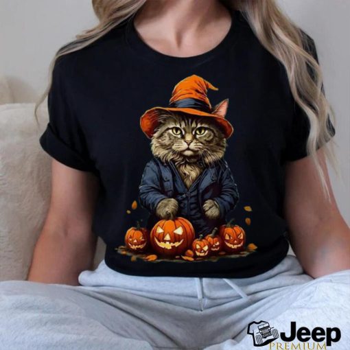 Halloween Cats Funny Cat Halloween T Shirt