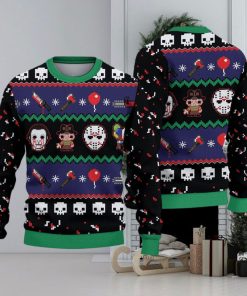 Halloween Horror Ugly Christmas Sweater Holiday For Men And Women