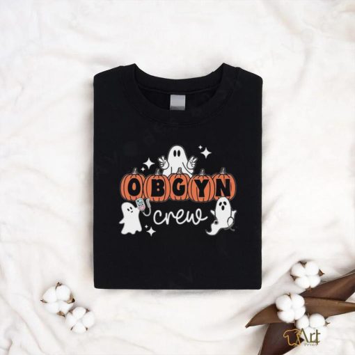 Halloween OBGYN Crew Ghost Obstetrics Nurse Squad Pumpkin T Shirt