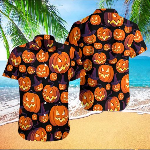 Halloween Pumpkin Hawaiian Shirt