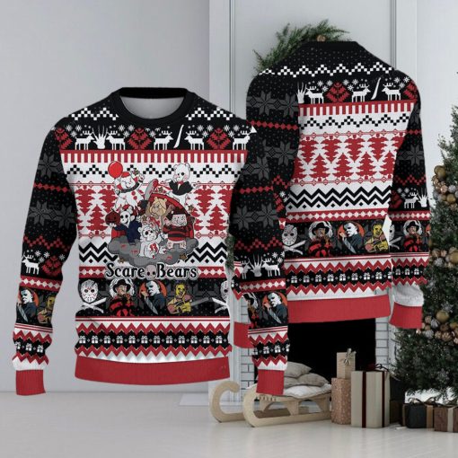 Halloween Scary Bears Ugly Christmas Sweater