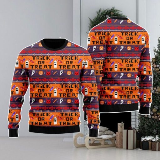 Halloween Trick Or Treat Christmas Unisex Ugly Sweater