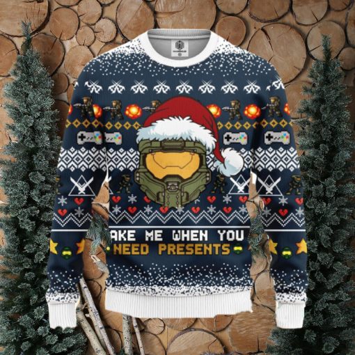 Halo 3D Ugly Christmas Sweater Amazing Gift Men And Women Cute Christmas Gift